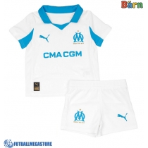 Fotballdrakt Barn Olympique de Marseille Hjemmedraktsett 2025-26 Kortermet (+ Korte bukser)